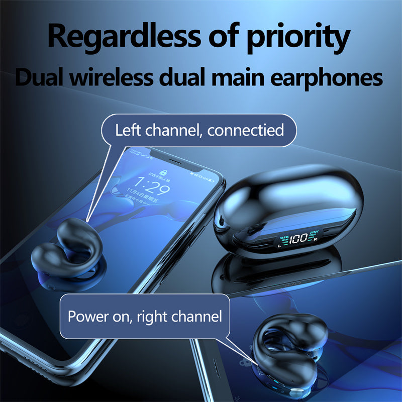 Open Ear Clip On Headphones