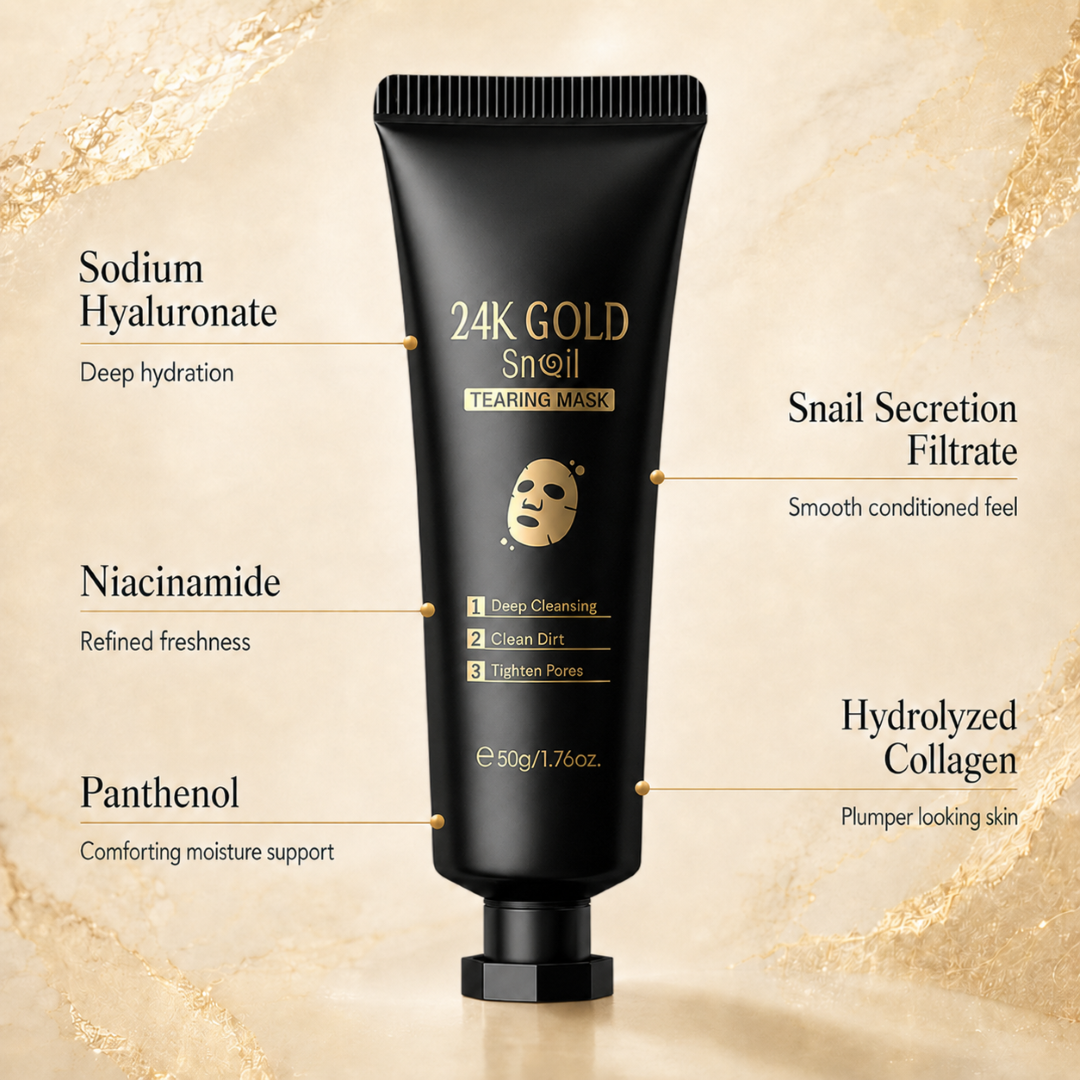 24K Gold Pore Reset Snail Peel Mask
