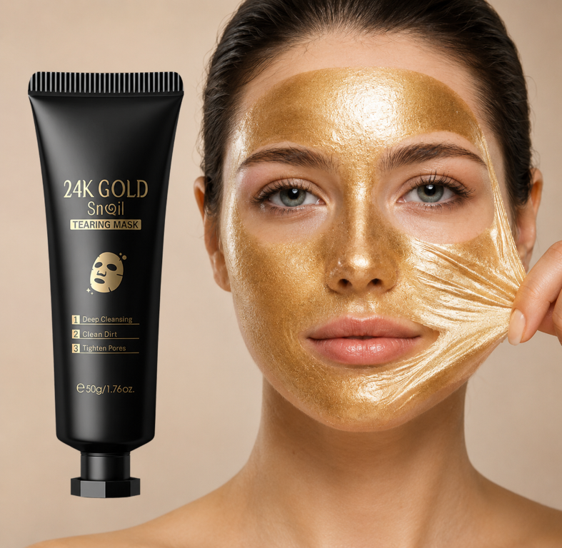 24K Gold Pore Reset Snail Peel Mask